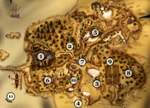 Mapa hlavnch lokac